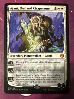 MTG Lorwyn Eclipsed - Ajani, Outland Chaperone 0004 Mythic Regular Finish - Image 1