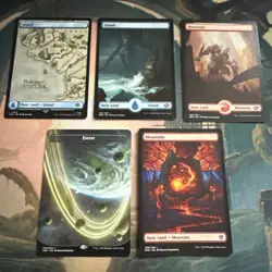 Full Art Lands x5 - Magic The Gathering MTG - Image 1