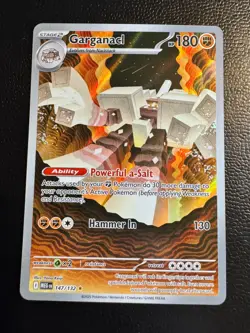 Pokemon TCG Garganacl - Illustration Rare ME01: Mega Evolution 147/132 NM - Image 1