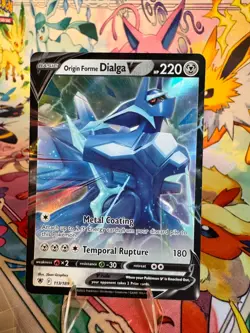 Pokemon TCG Origin Forme Dialga V 113/189 SWSH10 NM 2022 - Image 1