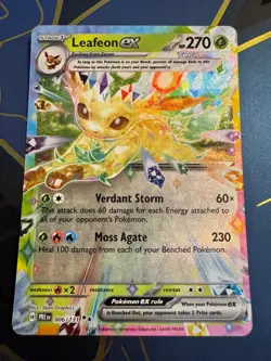 Pokemon TCG Leafeon ex 006/131 SV: Prismatic Evolutions Double Rare NM - Image 1