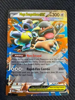 Pokemon TCG Mega Kangaskhan ex 104/132 ME01: Mega Evolution Double Rare NM - Image 1
