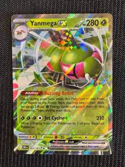 Pokemon TCG Yanmega ex 003/182 SV10: Destined Rivals Double Rare NM - Image 1
