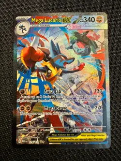 Pokemon Mega Lucario ex 179/132 Mega Evolution Special Illustration Rare NM/M - Image 1