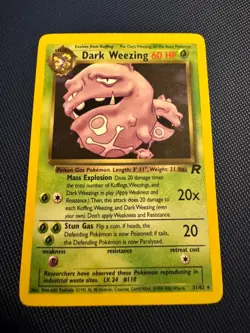 Pokemon TCG Dark Weezing (31) 31/82 Team Rocket Rare MP - Image 1