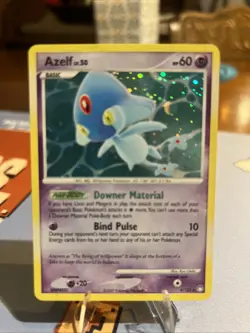 Azelf Holo Rare Vintage Pokemon TCG Card 4/123 D&P Mysterious Treasures - Image 1