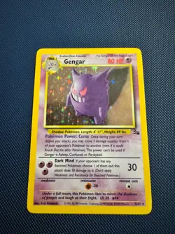 Pokemon TCG Gengar (5) 05/62 Fossil Holo Rare LP - Image 1