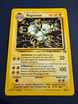Pokemon TCG Magneton (26) 26/62 Fossil Rare LP - Image 1