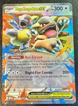 Pokemon TCG Mega Evolution Mega Kangaskhan ex 104/132 NM Double Rare - Image 1