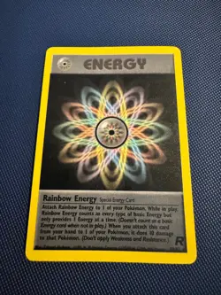 Pokemon TCG Rainbow Energy (80) 80/82 Team Rocket Rare LP - Image 1