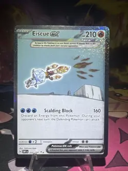 Eiscue ex 222/197 SV03: Obsidian Flames SIR Pokemon TCG NM Holo - Image 1