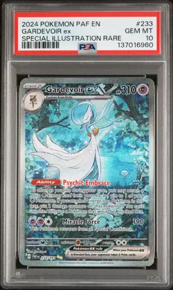 PSA 10 Gardevoir EX 233/091 Paldean FatesSpecial Illustration Rare Pokemon - Image 1