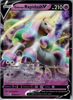 Galarian Rapidash V - SWSH111 Sword & Shield Promo Cards - Pokemon Card - NM - Image 1