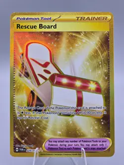 Pokemon Rescue Board 225/197 Gold Secret Rare NM - Image 1