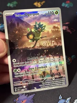 Pokemon Cards Teal Mask Ogerpon SVP123 Full Art Elite Trainer Box Promo - (NM) - Image 2