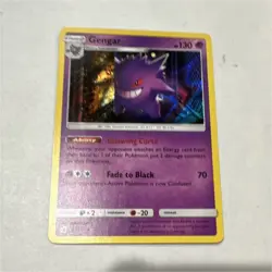 Gengar 38/111 SM Crimson Invasion Holo Rare 130 HP Fade to Black Pokemon TCG - Image 1
