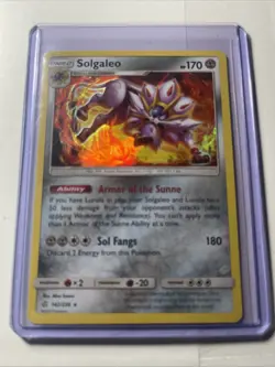 Pokemon TCG Solgaleo GX Holo Ultra Rare 142/236 - Image 1