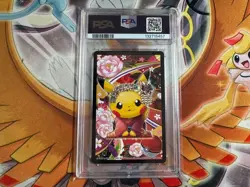 Pokemon 2016 Playing Cards Maiko Pikachu & Okuge Pikachu Queen Of Clubs PSA 10 - Image 2