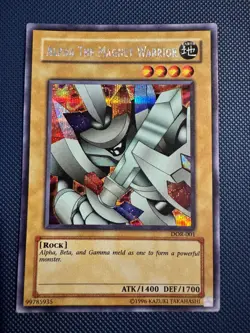 Yu-Gi-Oh! Alpha the Magnet Warrior DOR-001 Duelist of the Roses Secret Rare NM - Image 1