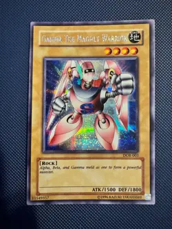 Yu-Gi-Oh! Gamma the Magnet Warrior DOR-003 Duelist of the Roses Secret Rare NM - Image 1