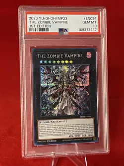 MP23-EN045 Yu-Gi-Oh! The Zombie Vampire PSA 10 GEM MINT Prismatic Secret Rare - Image 3
