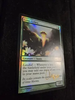 Magic: The Gathering Lotus Cobra ZEN Foil, Signed by Chippy - Image 3
