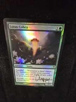 Magic: The Gathering Lotus Cobra ZEN Foil, Signed by Chippy - Image 5