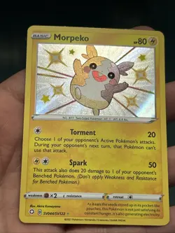 Pokemon TCG Card Morpeko SV044/SV122 Shining Fates Shiny Rare - NM - Image 2