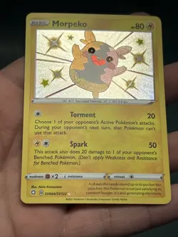 Pokemon TCG Card Morpeko SV044/SV122 Shining Fates Shiny Rare - NM - Image 3