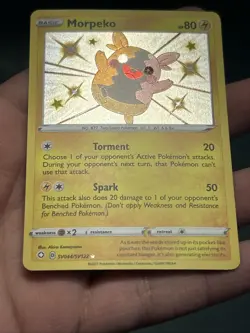 Pokemon TCG Card Morpeko SV044/SV122 Shining Fates Shiny Rare - NM - Image 4