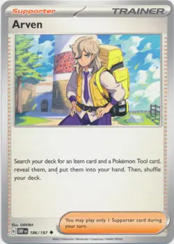 Hero Deal, English - 4 x Pokemon Arven - 186/197 - Uncommon Scarlet & Violet - O - Image 1