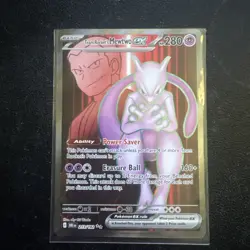 Pokemon Team Rockets Mewtwo ex 213/182 Sv10: Destined Rivals Holo - Image 1