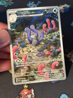 Pokemon Cards Wugtrio 224/091 Illustration Rare Paldean Fates - (NM) #2 - Image 2