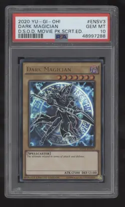 2020 YuGiOh DSOD Dark Side Dimensions MVP1-ENSV3 Dark Magician ULTRA RARE PSA 10 - Image 1