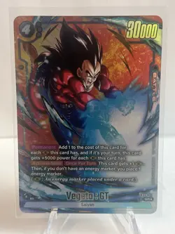 Vegeta : GT FB09-117 Alternate Art Dual Evolution Dragon Ball Card English - Image 1