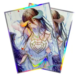 60pcs Anime Albedo Overlord Penny Sleeves Soft Card Protector 67*92mm Gift - Image 3
