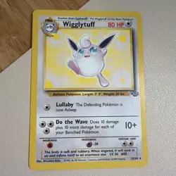 Pokemon TCG Wigglytuff Jungle Card 32/64 Unlimited Non-Holo Rare MP - Image 1