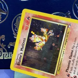 Blaine's Moltres - 1/132 - Pokemon Gym Heroes Unlimited Holo Rare Card WOTC LP - - Image 3