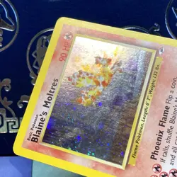 Blaine's Moltres - 1/132 - Pokemon Gym Heroes Unlimited Holo Rare Card WOTC LP - - Image 4