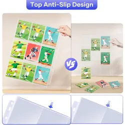 720 Pockets Card Sleeves Binder Sheets 9 Pocket Page Protector for Trading Cards - Image 3