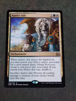 Ajani's Aid - Aether Revolt - Magic the Gathering MTG Nice! - Image 1