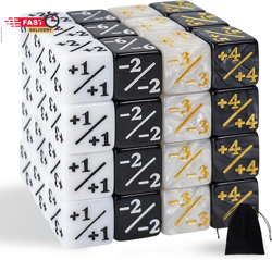 48 Pieces MTG Dice Counters Token Dice, Magic the Gathering Glitter Sparkle, Loy - Image 1