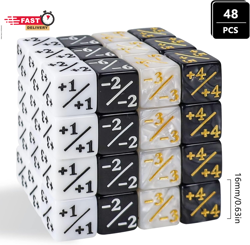 48 Pieces MTG Dice Counters Token Dice, Magic the Gathering Glitter Sparkle, Loy - Image 2