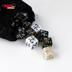 48 Pieces MTG Dice Counters Token Dice, Magic the Gathering Glitter Sparkle, Loy - Image 3