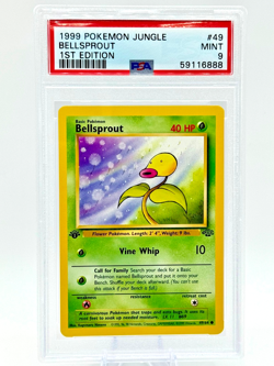 VINTAGE Pokemon 1999 Bellsprout 49/64 Jungle 1st Edition PSA 9 - Image 1