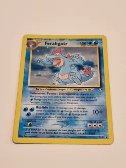 Pokemon TCG Feraligatr Neo Genesis Holo Card 5/111 Vintage LP - Image 1