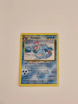 Pokemon TCG Feraligatr Neo Genesis Holo Card 5/111 Vintage LP - Image 3