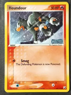 Houndour 60/115 EX Unseen Forces Reverse Holo Stamp, Pokemon 2005 (LP) - Image 1