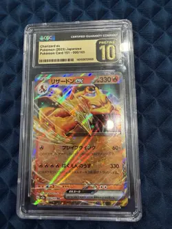 🔥🔥 CGC PRISTINE 10 Charizard EX 006/165 Japanese 151 Double Rare Pokemon Card - Image 1