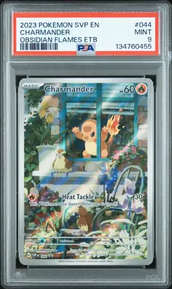 2023 POKEMON SVP EN-SV BLACK STAR PROMO #044 CHARMANDER PSA 9 - Image 1